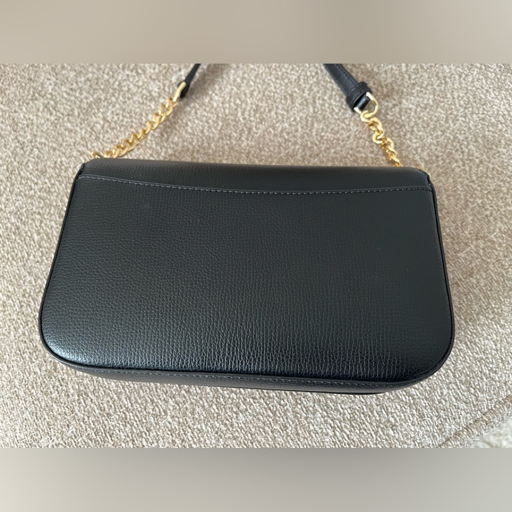 Kate Spade Black Crossbody Bag with Gold Chain - Picture 4 of 5